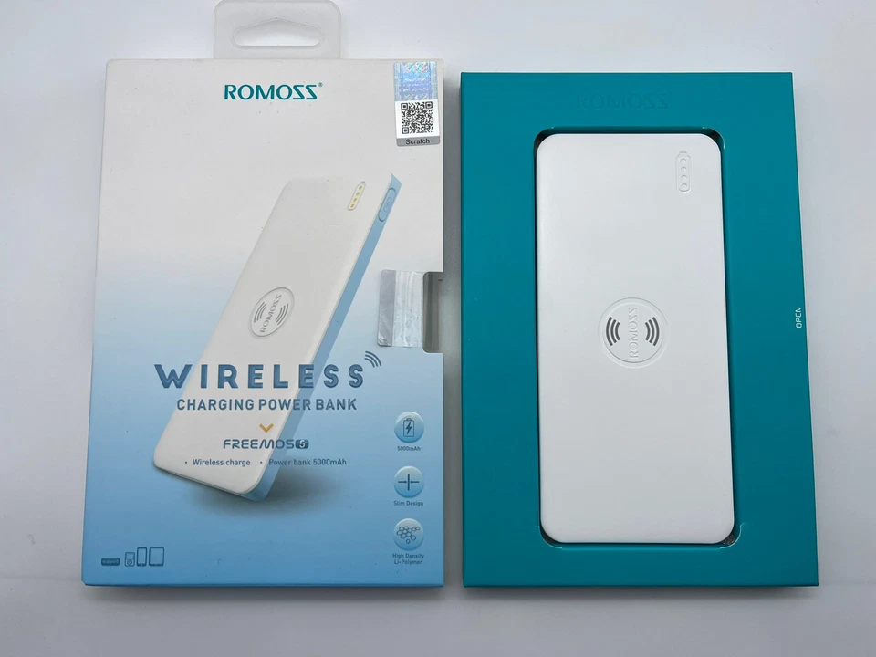 Power Bank ROMOSS Wireless  Charge Idea Regalo - Immagine 1 di 4