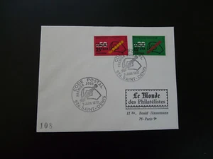 post code overprinted CFA FDC Reunion Island 1972 - Picture 1 of 1