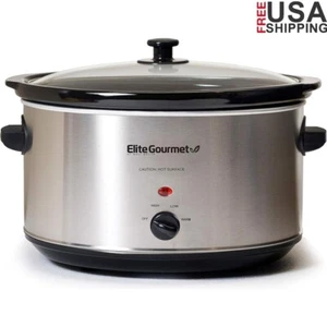 Olla de gres extraíble de acero inoxidable de 8,5 cuartos de galón apta para lavavajillas EE. UU. - Imagen 1 de 9