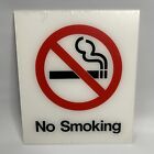 Panneau acrylique en PVC non-fumeur intérieur extérieur public blanc plat panneau d'avertissement 6x7