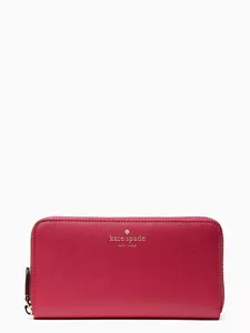 Kate Spade Brynn Large Continental Wallet Pink Ruby NWT - Picture 1 of 3