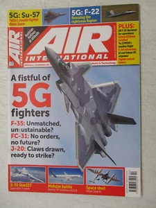 AIR INTERNATIONAL UK MAGAZINE FEB 2019 5G FIGHTERS F-22 SU-57 X-59 QUESST - Picture 1 of 2