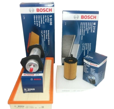 Audi Q7 3.0 TDI Service Kit Oil Air Fuel Cabin Filter 2010 On BOSCH 204 245 BHP - Image 1 of 4