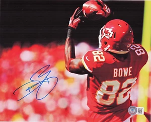 DWAYNE BOWE KANSAS CITY CHIEFS AUTOGRAPHED SIGNED 8x10 PHOTO A BECKETT BAS COA - Picture 1 of 1