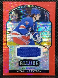 2020-21 Upper Deck Allure Hockey #92 Vitali Kravtsov RC Patch Card RED Rainbow! - Picture 1 of 2
