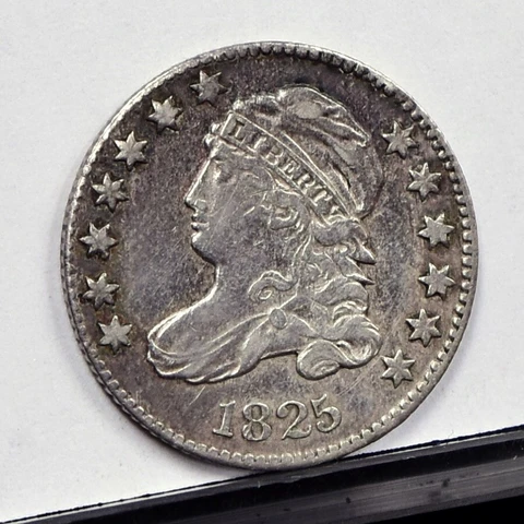 1825 Bust Dime - XF Details (#46290) Cover
