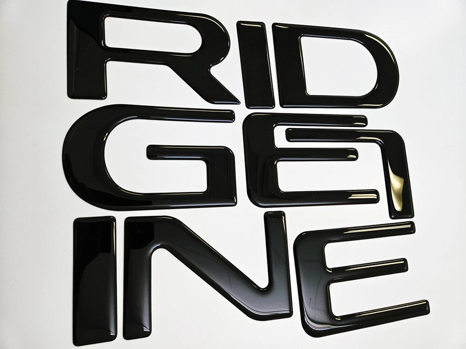 Portón trasero letras elevadas se adapta a HONDA RIDGELINE 2024 2025 NEGRO BRILLANTE Foto 1 de 1