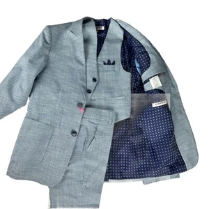 Isaac Mizrahi Boys’ Mixed Size Suit Set, Jacket Size 12, Pants & Vest Size 4 - Picture 1 of 24