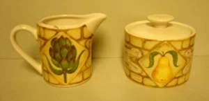 American Atelier SAN MARCO Salad Plates FOUR WHEAT ONE PEAR - Picture 1 of 2