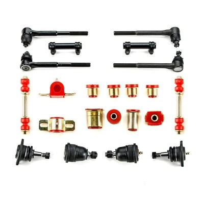 Kit de reconstrucción de suspensión delantera de polietileno rojo ovalado para Pontiac GTO LeMans 1964-1970 Foto 1 de 4