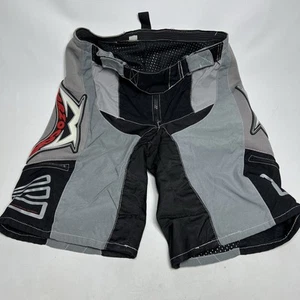 Marzocchi Rennrad Shorts Herren 32 schwarz grau Mesh gefüttert Sport Reißverschlusstaschen - Bild 1 von 16