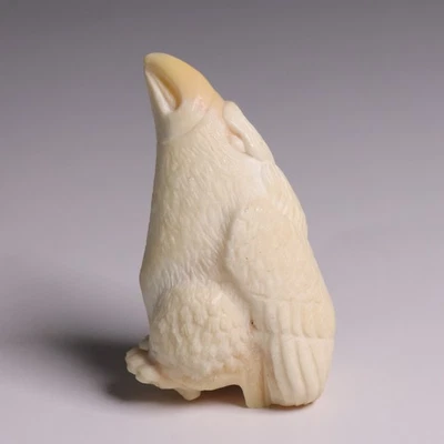 Figura Showa Showa Inro Ojime 2,52 pulgadas motivo pájaro águila halcón resina japonesa Foto 1 de 4