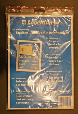 Leuchtturm Mischpackung Klemmstreifen, schwarz; ca. 100 g. - Bild 1 von 2