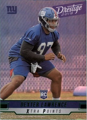 2019 Prestige Xtra Points Green #210 Dexter Lawrence - FB - Image 1 of 2