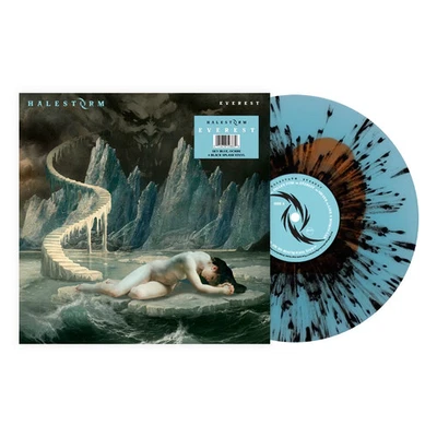 HALESTORM Everest NEW BLUE/OCHRE BLACK SPLASH VINYL W/HYPE STICKER  SOLD OUT! - Image 1 of 3