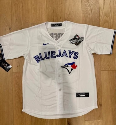 Camiseta deportiva MLB Toronto Blue Jays Vladimir Guerrero Jr Serie Mundial Parche 2XL NUEVA CON ETIQUETAS Foto 1 de 4