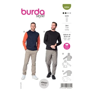 Burda Style Schnittmuster Nr. 6064 - Sweatshirt - Klassiker, Kapuze o. Halsbund - Bild 1 von 9