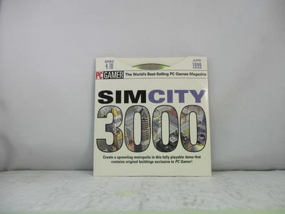 PC Gamer Magazine CD - SimCity 3000 - Viper Racing WCW Nitro Disc 4.10 Apr 1999 - Image 1 of 2