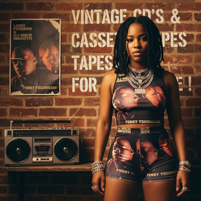 •LORD FINESSE & D.J. MIKE SMOOTH ~ FUNKY TECHNICIAN• ~1990 OG PRESSING~ (CASSETT - Image 1 of 4
