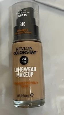 310 Warm Golden. Combo-Oily. Revlon Colorstay Foundation 24hrs Longwear Makeup - Image 1 of 2