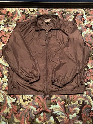5.11 Tactical Windbreaker Jacket Mens 2XL Black Full Zip - Image 1 of 4