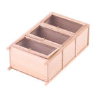 1:12 Dollhouse Miniature Wood Bookcase 3-Tier Shelf Cabinet Furniture Toys
