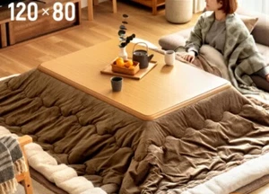 Kotatsu Futon 260x205cm & Table 120x80x36-41cm variations Japan (selcts color) - Picture 1 of 10