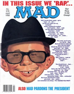 1988 (abril) Mad Magazine #278, música rap ~ excelente - Imagen 1 de 7
