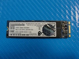HP 14m-dw1013dx SanDisk 128GB SATA SSD Solid State Drive 932310-002 L85346-005 - Picture 1 of 2