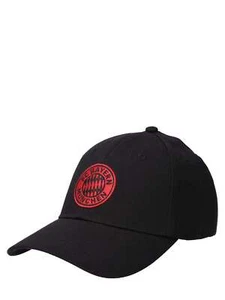 Gorra FC BAYERN MÚNICH Negra Con Logo Clásico Rojo Artículo Oficial Licenciado - Imagen 1 de 4