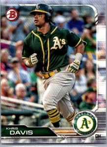 Khris Davis #9 2019 Bowman Oakland Athletics - Picture 1 of 2