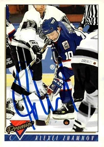 Alexei Zhamnov - Signed 1993-94 Topps Premier Card #420 - Picture 1 of 2