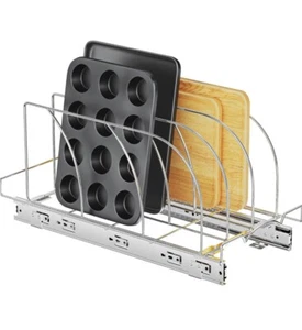 Gabinete de cocina extraíble organizador tabla de cortar deslizable utensilios para hornear 25,5 x 53 cm - Imagen 1 de 6