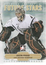 2009-10 ITG Between The Pipes Hockey #18 Justin Pogge