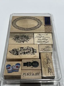 11 Piece Wooden Stamp Set Assortment - Picture 1 of 5