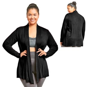 Women Plus Size Comfy Fit Long Sleeve Cardigan Sweater Top Open Front Coat 2/3XL - Picture 1 of 1