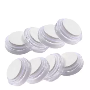 LARGE CLEAR CASTOR CUPS Carpet/Floor Chair Furniture Protectors Caster 8pk - Picture 1 of 7