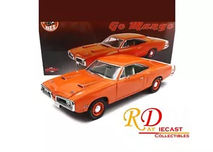 GMP - 1970 DODGE CORONET SUPER BEE GO MANGO WHITE STRIPE 1:18 SCALE 18956 - Picture 1 of 7