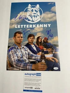 Letterkenny signed Autogramm Besetzung 12x18 Foto ACOA Nathan Dales - Bild 1 von 2