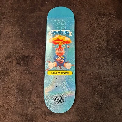 CUBO DE BASURA NIÑOS SANTA CRUZ MONOPATÍN Azul Holograma Explosión Adam Bomb Foto 1 de 2