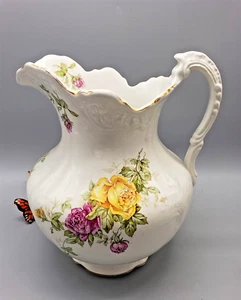 Buffalo Pottery Water Basin, Pitcher Roses Cairo - Picture 1 of 12