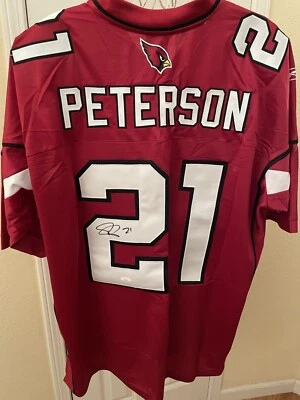 Camiseta cosida Reebok auténtica firmada por Patrick Peterson de los Arizona Cardinals (JSA) Foto 1 de 2