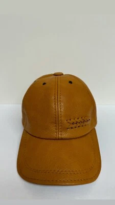 Gorras de béisbol de cuero sintético liso informales para hombres moda otoño invierno gorra Foto 1 de 4