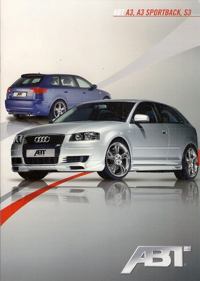 Audi A3 ABT Tuning 2009 German Market Sales Brochure 3-dr Sportback S3 - Image 1 of 1