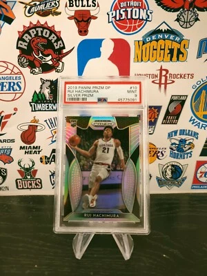2019 Panini Prizm Draft Picks #10 Rui Hachimura Rookie RC Silver Prizm PSA 9 - Image 1 of 2