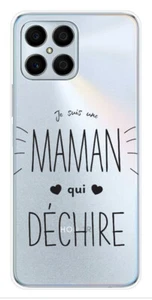 Coque en silicone imprimée compatible Huawei Honor X8 Maman qui déchire - Picture 1 of 3