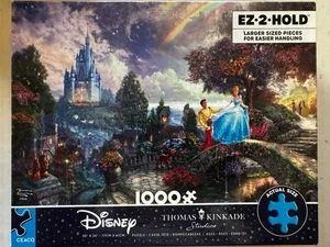 Ceaco Disney Thomas Kinkade 1000 PC Puzzle Grande CENICIENTA DESEOS SOBRE UN SUEÑO - Imagen 1 de 6