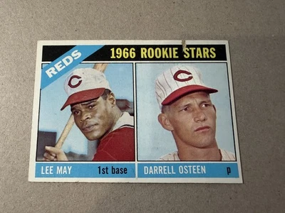 1966 Topps #424 Reds 1966 estrellas novatas Lee May/Darrell Osteen Foto 1 de 2