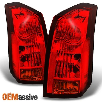 Fit 2003 2004 2005 2006 2007 Cadillac CTS Clear Tail Lights LH + RH - Image 1 of 4
