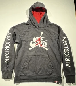 Nike Air Jordan Hoodie Sweatshirt Youth XL Black Pullover Y2K Basketball NBA - Picture 1 of 11